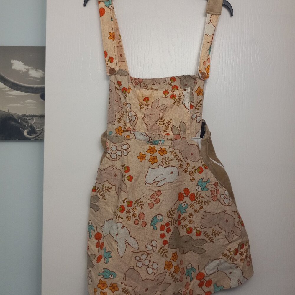 handmade suspendered dress size medium (6-8)